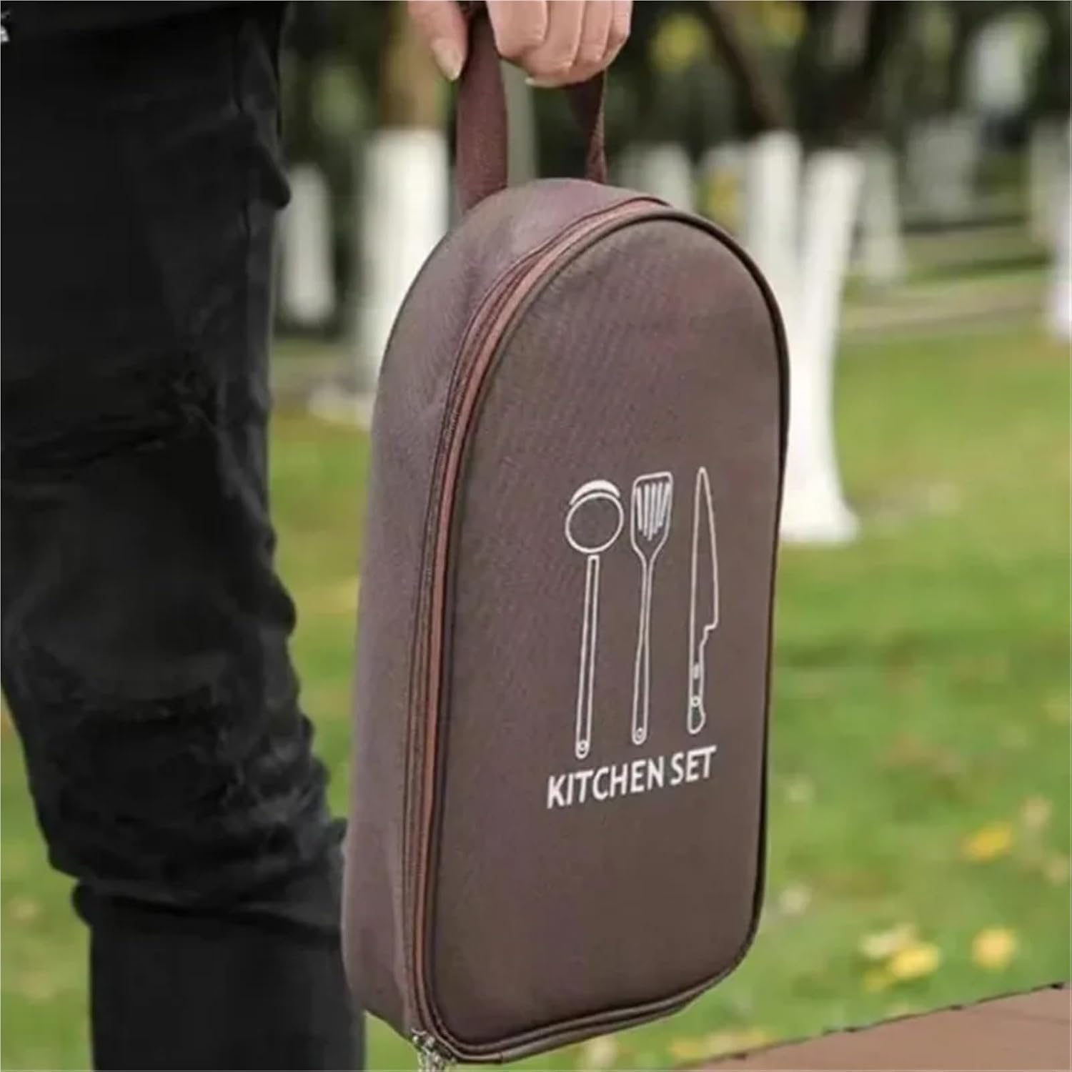 Camping Utensil Set Outdoor Cutlery Portable Set Picnic Knives Kitchenware Supplies Camping Equipment Full Self-Driving Touring for Travel