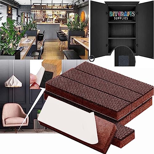 Image of DIY Crafts 1.5 inch x 5 inch, Non-Slip Furniture Pads Rubber Furniture Pads Ideal Furniture Grippers Self-Adhesive Furniture Grips for Furniture Feet Non-Skid Furniture Pad Floor Protector (20)