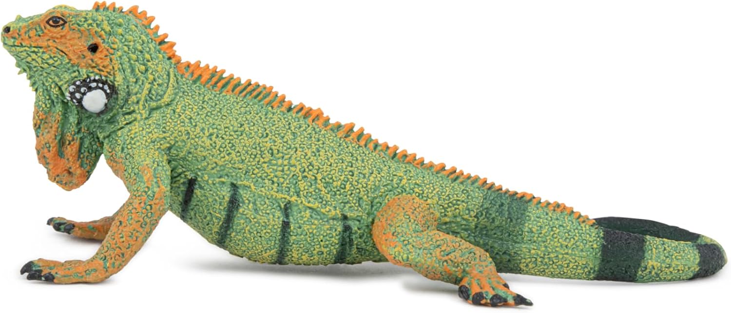 Papo - Realistic Iguana Figure - Ages 3+ - Wild Life Collection - Educational Play Jungle Reptiles - Gift Idea Toy for Girls and Boys
