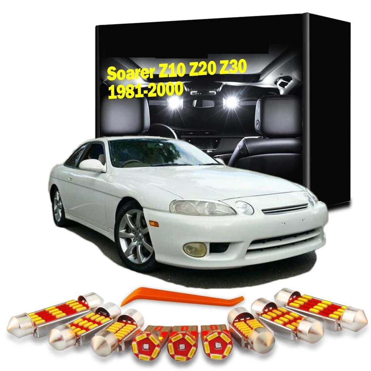 Kit de Luces LED Interiores para Soarer Z10 Z20 Z30 1981-1994 1995 1996 1997 1998 1999 2000 Accesorios para automóvil
