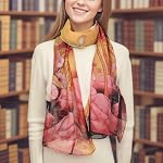 Amokk 6 Packs Fashion Floral Écharpes pour femmes Écharpe légère en mousseline pour femmes Châle d'été Warp Thin Head Echarpe