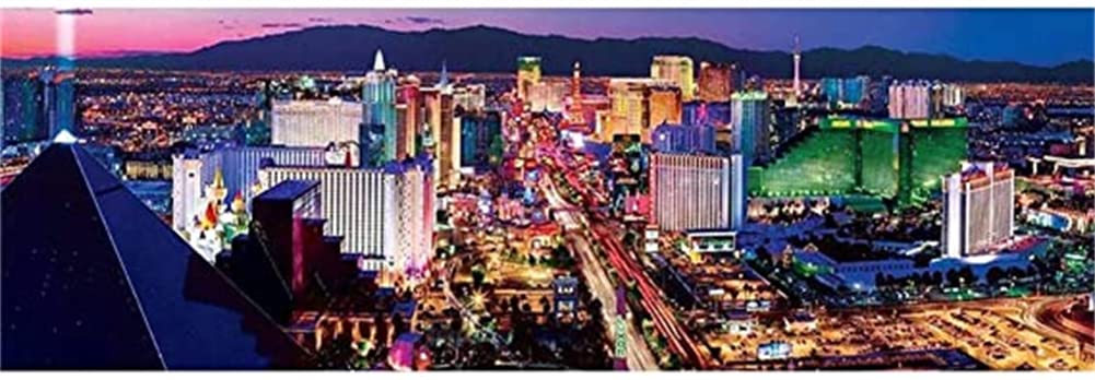 5D Diamond Painting Bilder Round drill Nachtlandschaft Am Las Vegas Strip 60x120cm Large size Diamant Painting Set Full Drill Crystal Rhinestones Kreuzstich Arts Crafts Home Wand Dekoration Geschenk