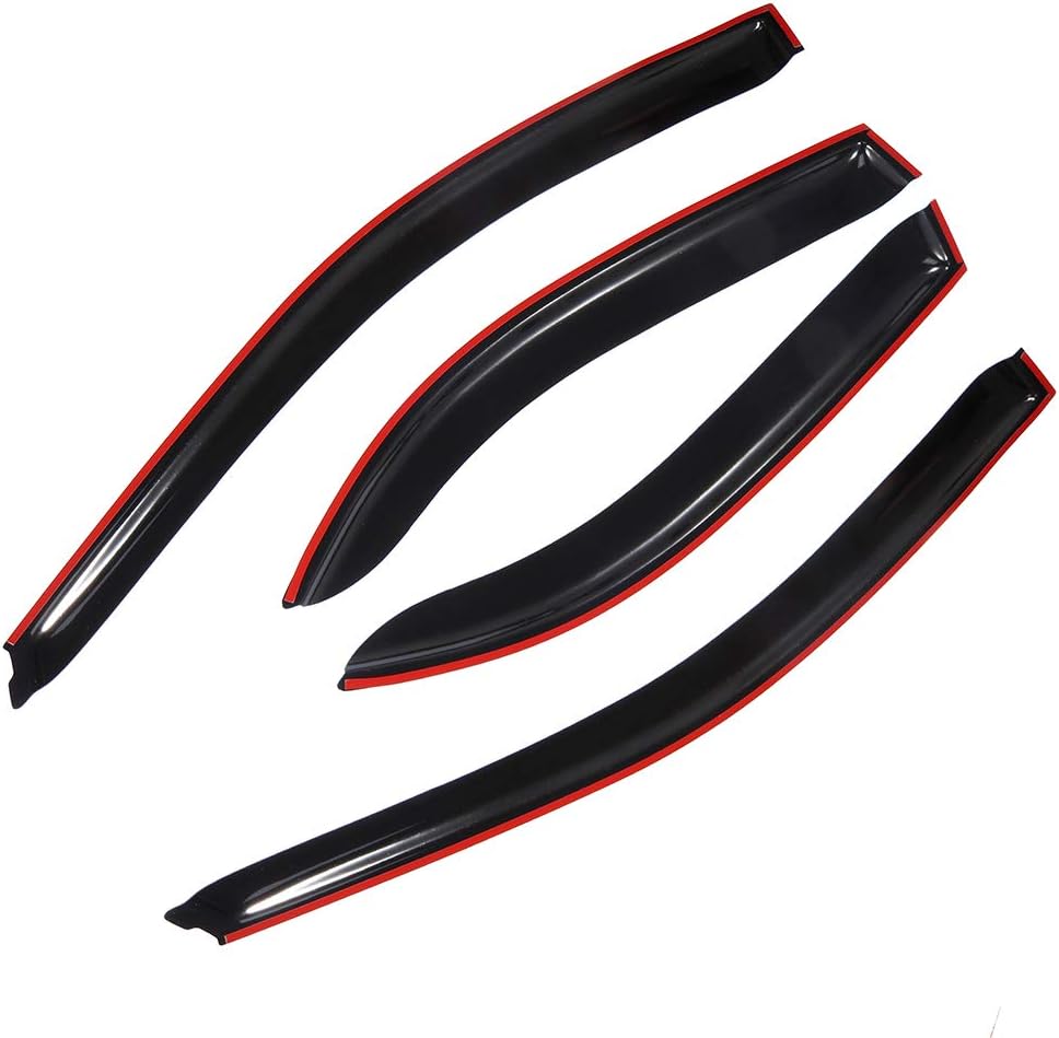 OCPTY 4Pcs Tape-On Window Visor Rain Shade for 2002-2006 for Toyota Camry