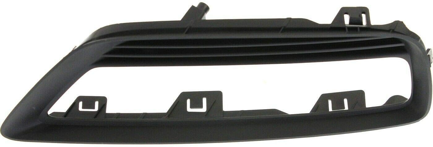 DAT AUTO PARTS Front Right Passenger Side Bumper Insert Fog Light Hole Cover Bezel Trim Molding Replacement for 2013 2014 2015 Honda Accord 4 Door Sedan Black Textured Plastic HO1039111 71102T2AA10