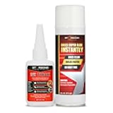 Starbond 2 oz Thick CA Glue with 6 oz Aerosol Activator Bundle Premium Cyanoacrylate Super Glue for Mitre Joint Bonding, Woodworking, Carpentry, Archery Fletching