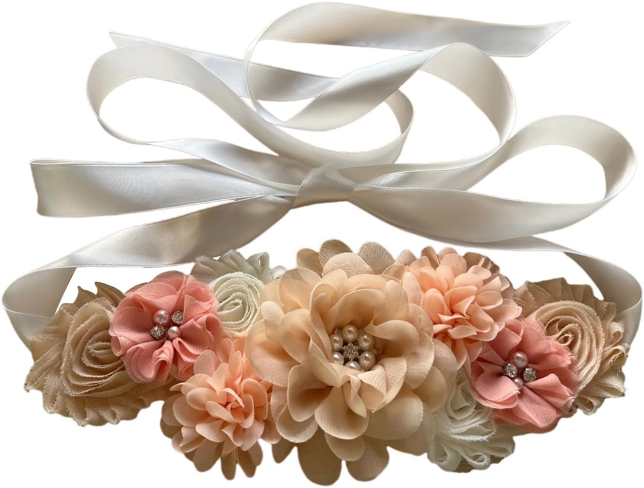 Maternity Flower Belt for baby shower Mommy Sash Pregnancy Belt