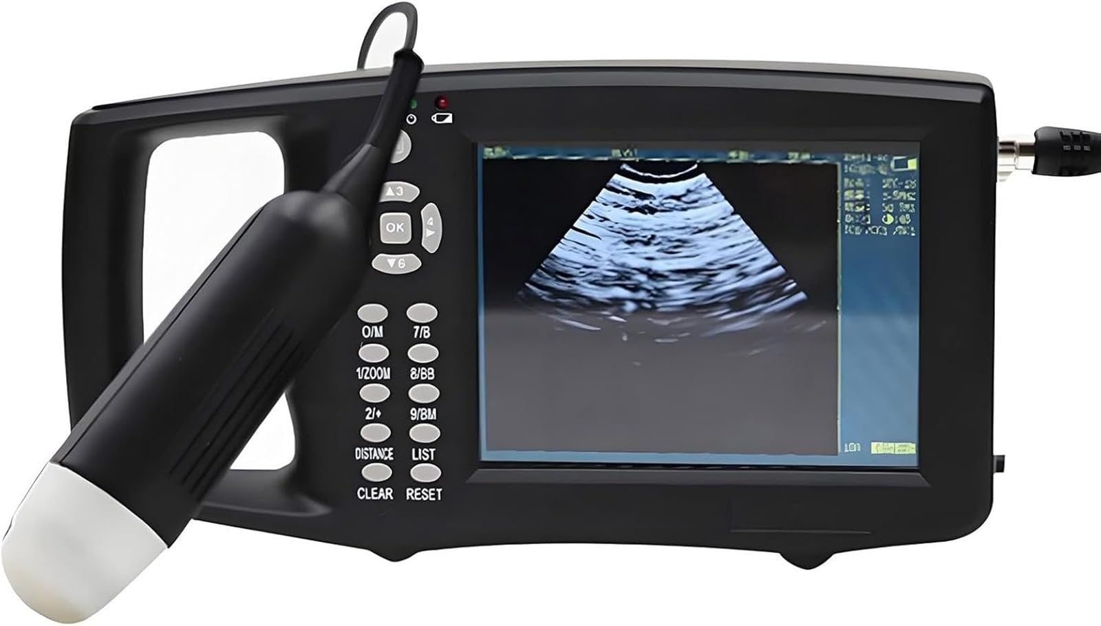 Portable Ultrasound Machine for Pregnancy, Veterinary Handheld Scanner B-Ultra Sound Digital Sonogram Machine with 3.5 MHz Probe, for Sheep and Pigs Pregnancy Testing