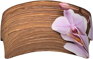 XIXIAN Flower Pink Printed Adult Sunscreen Visor Cap Lightweight and Breathable Adult Sun Visor Empty top hat Versatile Outdoor hat