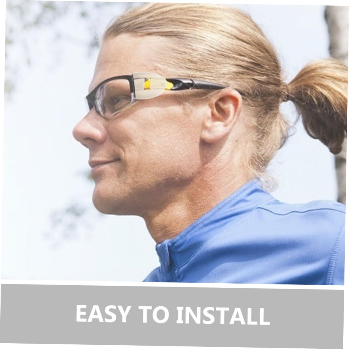 NULYLU 3 Pair Eyeglasses Side Shields Tpu Material Safety Glasses Side Shields Easy Install for Protection