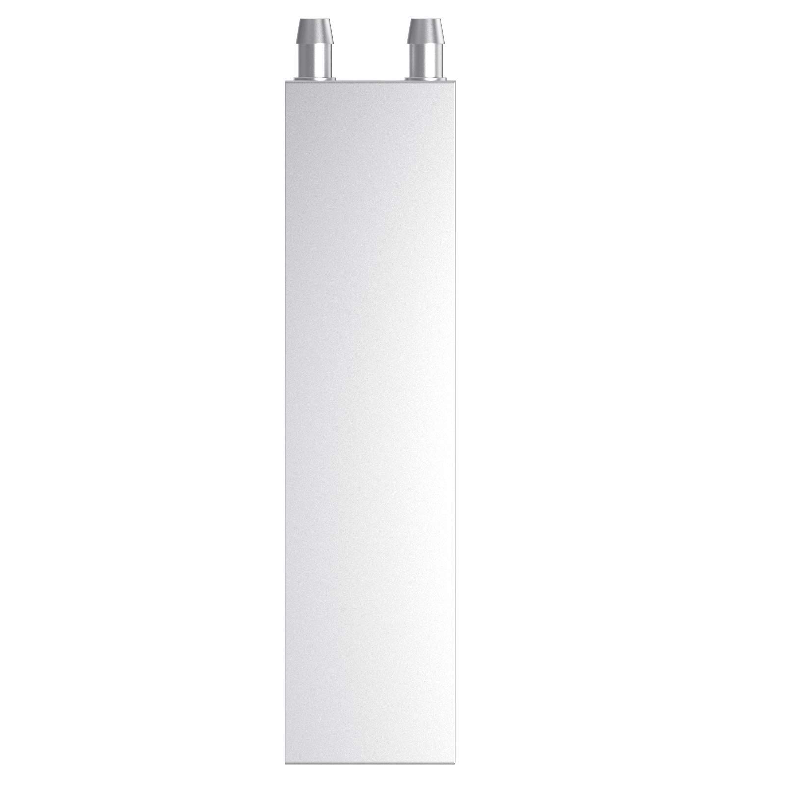 Clyxgs CLDIY - Blocco di raffreddamento ad acqua, in alluminio, sistema di raffreddamento ad acqua liquida, per PC, dissipatore di calore Endothermic Head argento (40 mm x 160 mm x 12 mm), 2 pezzi