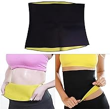 حزام خصر للياقة البدنية - حزام تنحيف من النيوبرين قابل للتعديل لكلا الجنسين، مثالي لتدريبات الجذع الأساسية، وتمارين الجيم، ودعم مريح لفقدان الوزن