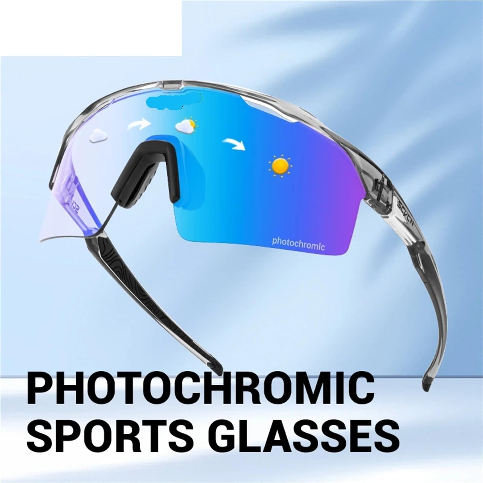 Gafas de Ciclismo Gafas de ciclismo fotocromáticas | Deportes Correr Gafas de sol Senderismo al aire libre Conducir Bicicleta Carretera
