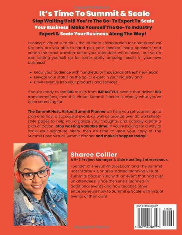 Vista 2 de The Summit Host Virtual Summit Planner Grow Your Audience, Authority & Income with A Summit