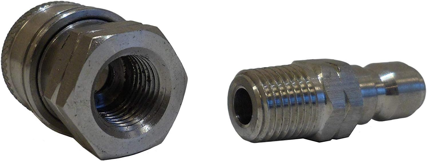Ultimate Washer UW11-PWBC83 1/4-Inch High Pressure Quick Disconnect Adapter Set, Replaces Apache 98441022, 5000 PSI Rating