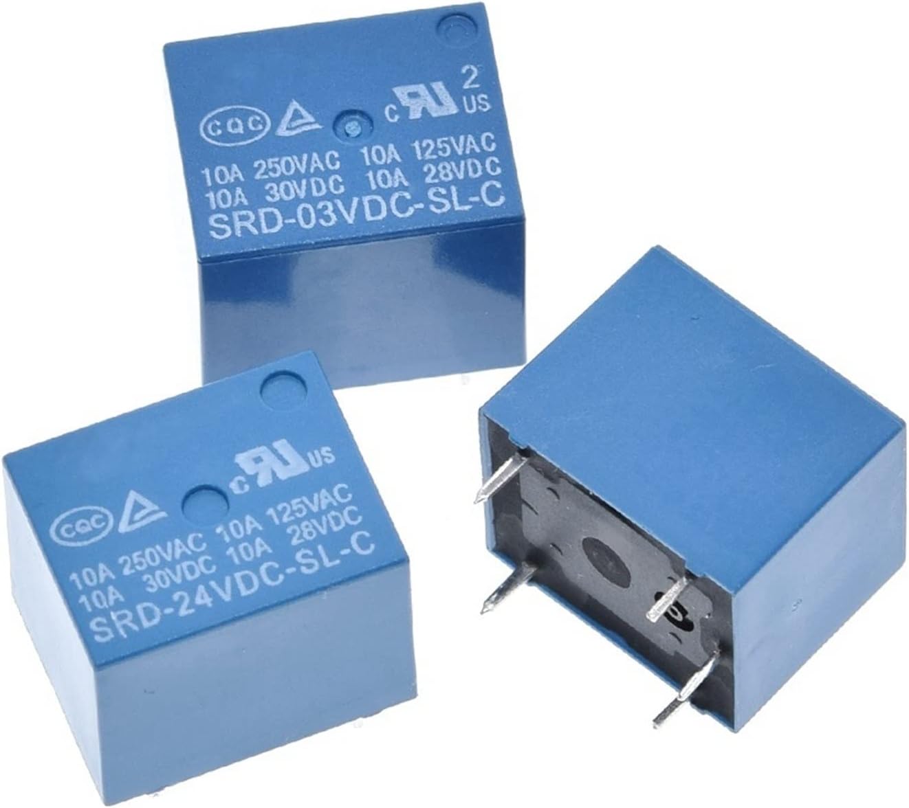 10pcs Relays SRD-03VDC-SL-C SRD-05VDC-SL-C SRD-06VDC-SL-C SRD-09VDC-SL-C SRD-12VDC-SL-C 3V 5V 6V 9V 12V 24V 48V 10A 250VAC 5PIN(3v)
