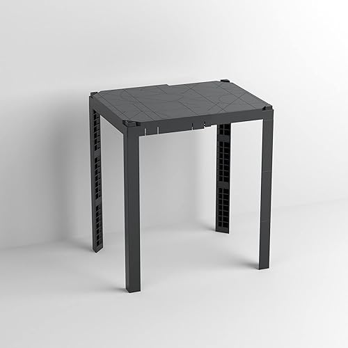 Miniatura 2 de U Brands Estante de casillero ajustable de 2 vías, accesorios de casillero, gris, 8.375" a 13.75" de ancho, 3 alturas variables