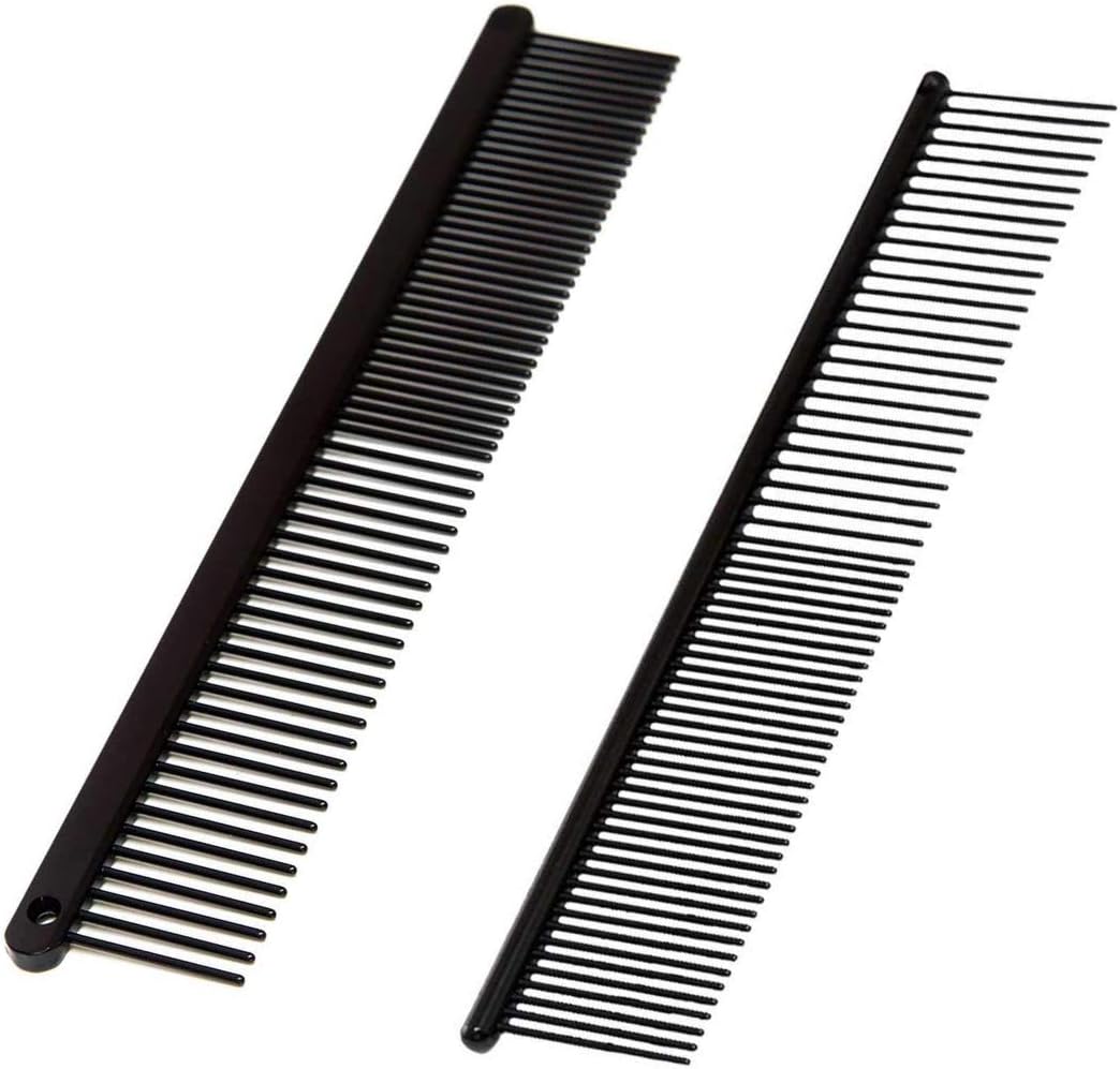 Paw Brother Greyhound Style Comb for Dogs Bundle