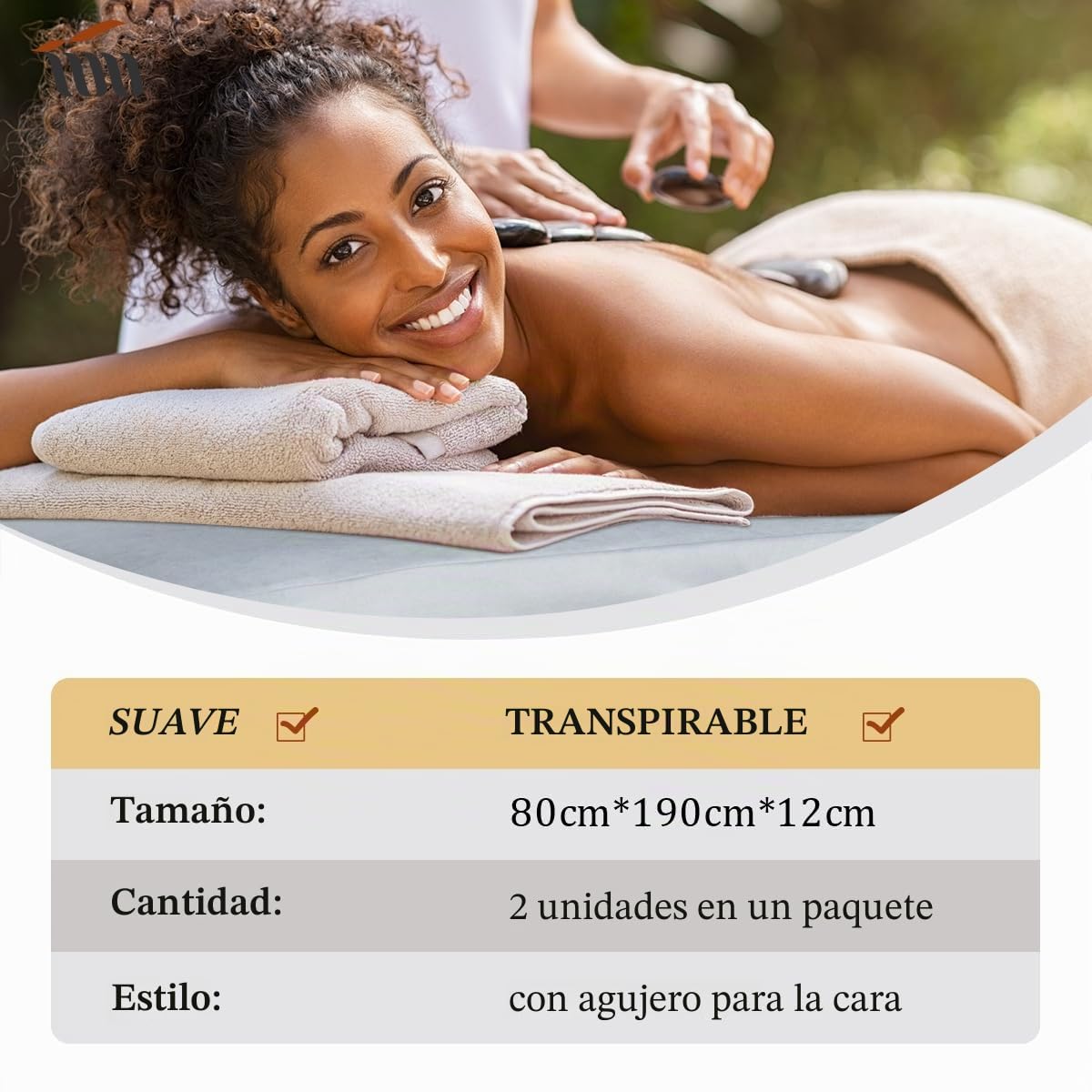 2pcs Funda Camilla Masaje, Funda de Cama de Masaje con Agujero Lavable, Funda para Mesas de Cosméticos y Bancos de Terapia, 190 x 70 x 12cm (Gris)
