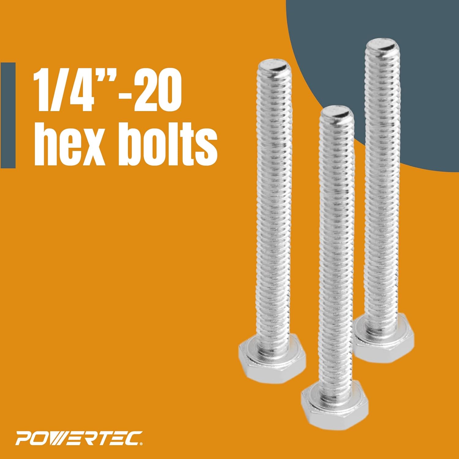 POWERTEC 71070 T Track Knob Kit w/ 5 Star Knob, 1/4-20 Threaded Bolts and Washers, 12 Piece Set, T Track Bolts, T Track Accessories for Woodworking Jigs and Fixtures