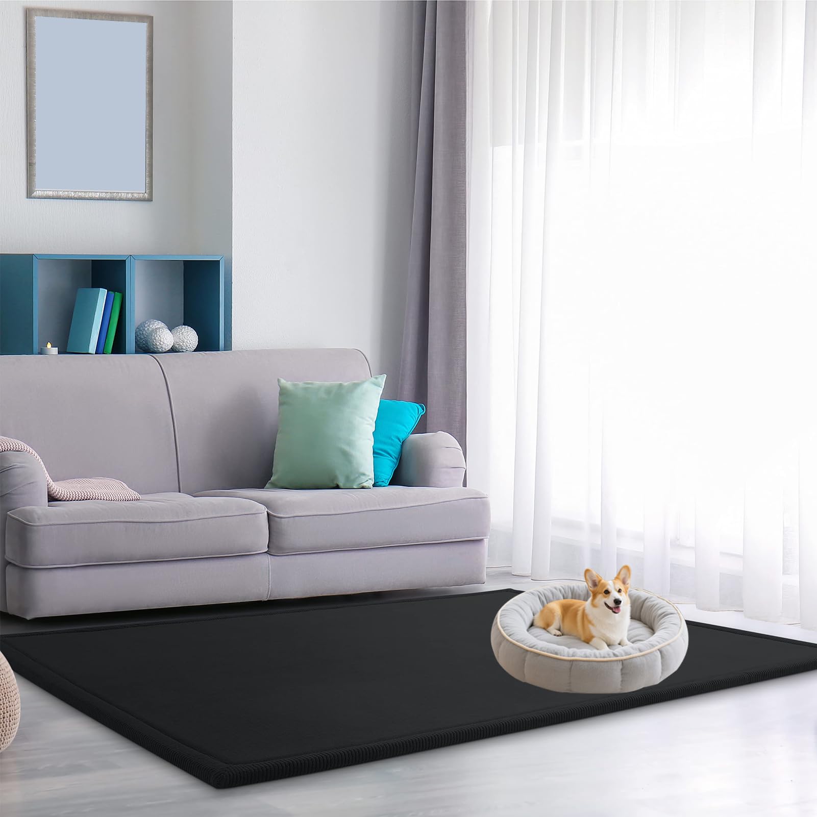 200 x 350 cm Tapis De Jeu Pliable pour Bébé Enfant, Tapis D'eve Rampant D'épaisseur 5 Mm, Tapis Rampant pour Bébé, Tapis De Sol Bebe Antidérapant Jeu pour Bébé, Tapis Bebe Epais