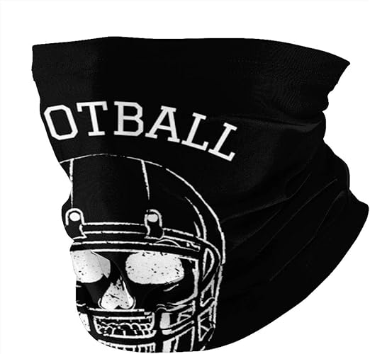 Football Skull Protect Your Head Unisex Neck Gaiter Warmer Windproof