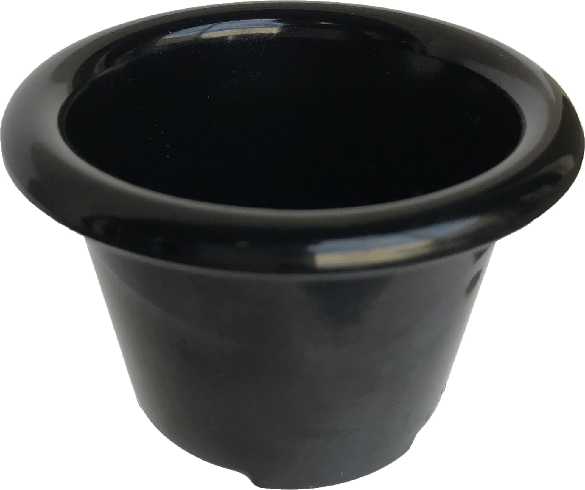 Ramequin lisse en mélamine noir au design épuré chic