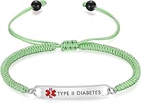 Vista 242 de mnmoom Pulseras de alerta médica para mujer, pulseras de identificación médica de corazón de acero inoxidable con grabado gratuito