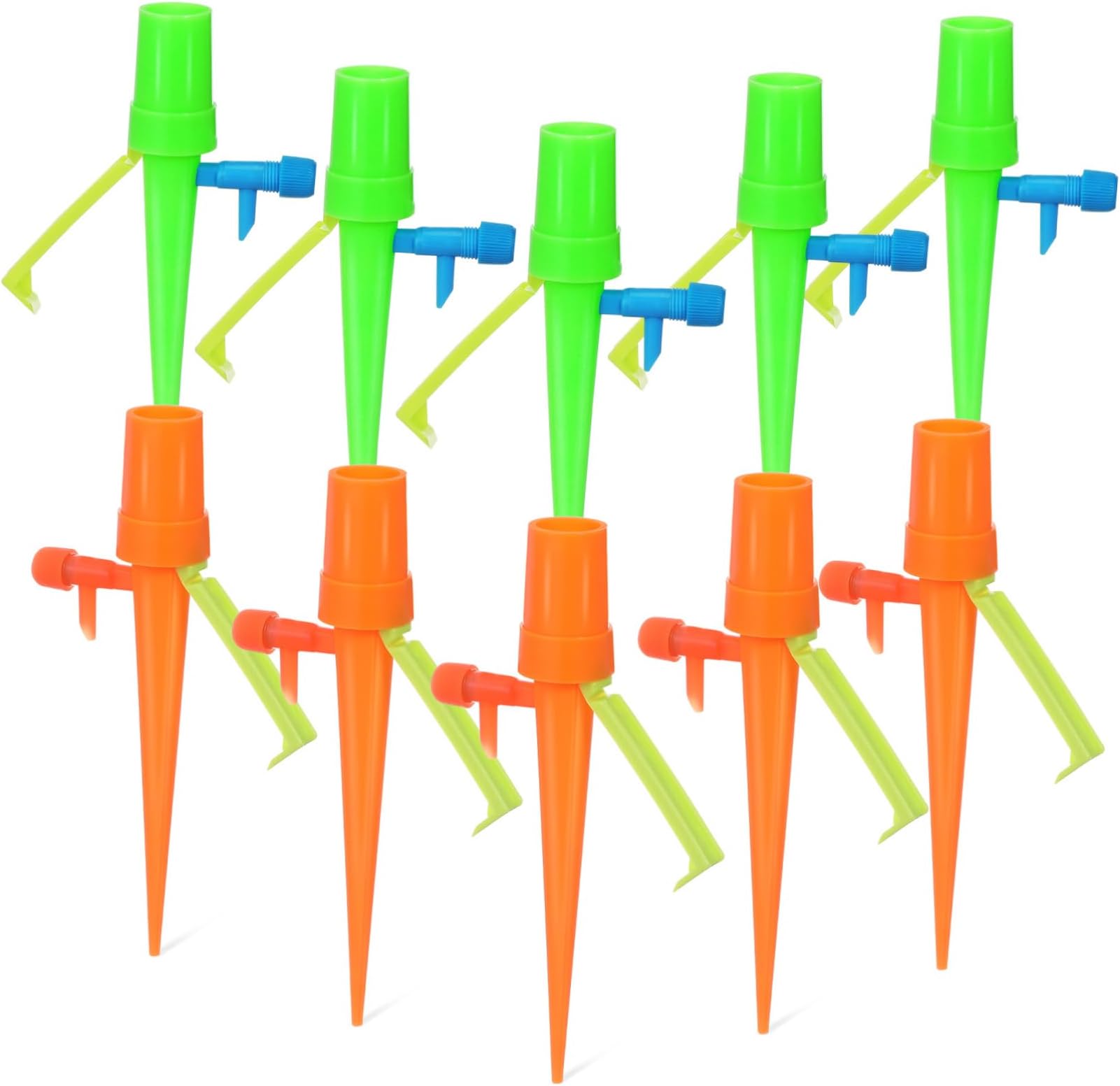 12 Pack Drip Irrigation Emitters for Garden Plants Automatic Watering Devices Control Switch Efficient Water Flow Drippers for Raised Bed and Greenhouse