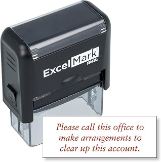 Please Make Arrangements - Self Inking Bill Collection Stamp in Red Ink
