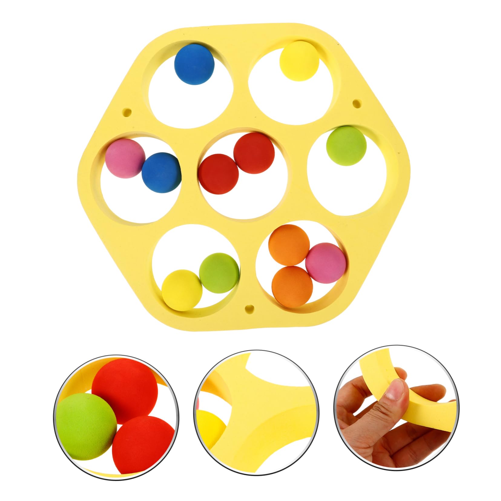 Milisten Juego de Pelota de Piscina 1 Set Eva Amarillo para Adolescentes