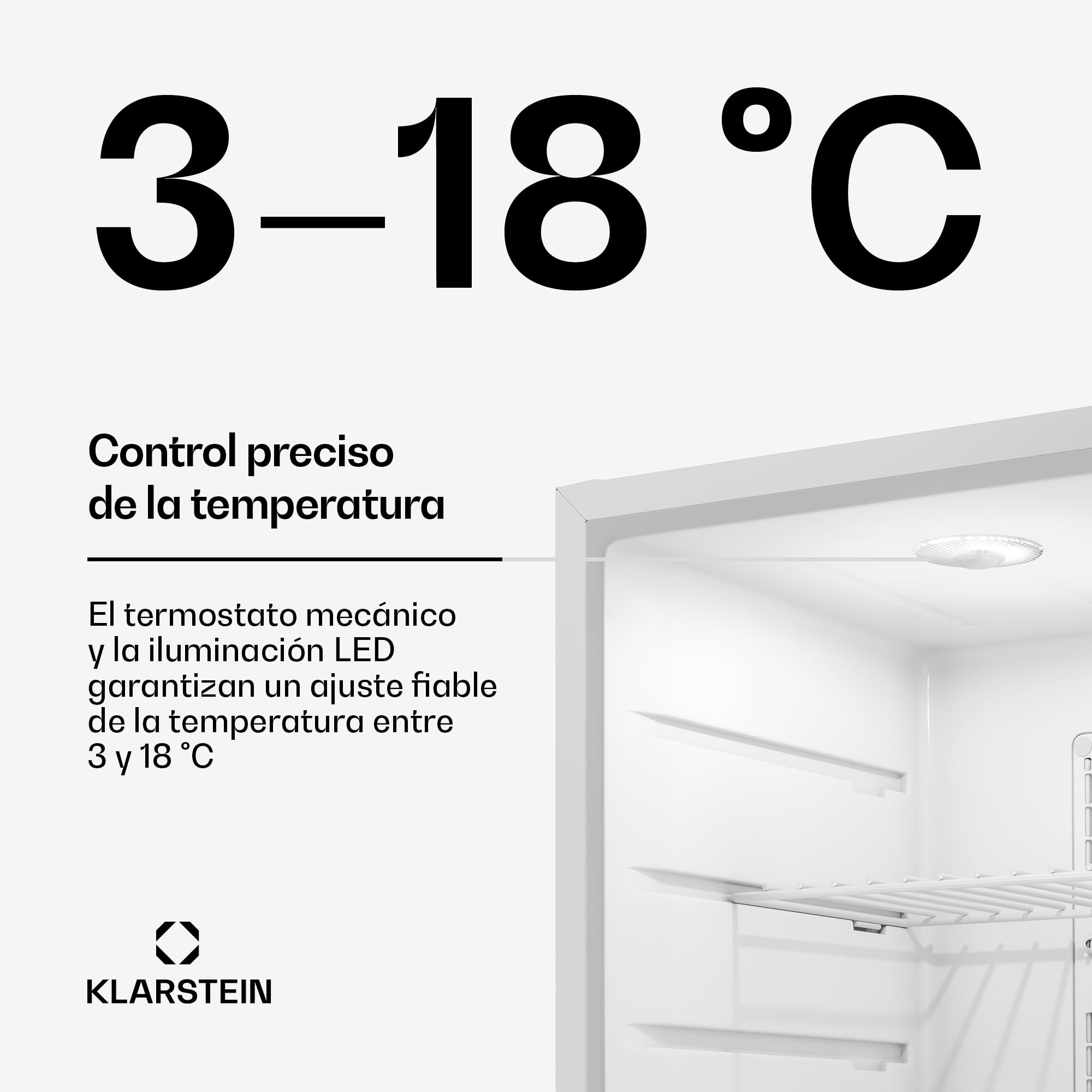 Klarstein Nevera, Mini nevera con puerta de cristal, 68L Mini para bebidas, snacks y cosméticos, pequeña y silenciosa, Estantes regulables, pequeña para el cuidado de la piel
