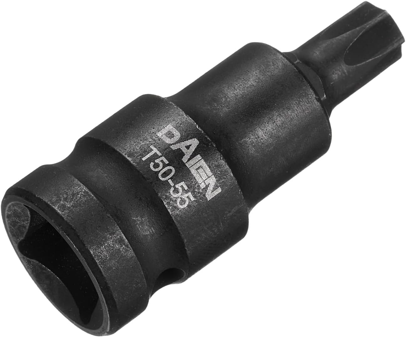HARFINGTON T50 Torx Bit Socket 55mm/2.17" Length 1/2" Square Drive Star 6 Point Extension Impact Bit Power Nut Driver Set S2 Steel Socket Ratchet Wrench Bits, Black