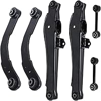 Vista 177 de Detroit Axle - Kit de suspensión delantera RWD para Chrysler 300 Dodge Challenger Charger Magnum, brazos de control superior con barras