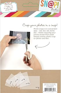 Sn@P! Photo Crops 5/Pkg-Square & Rectangle