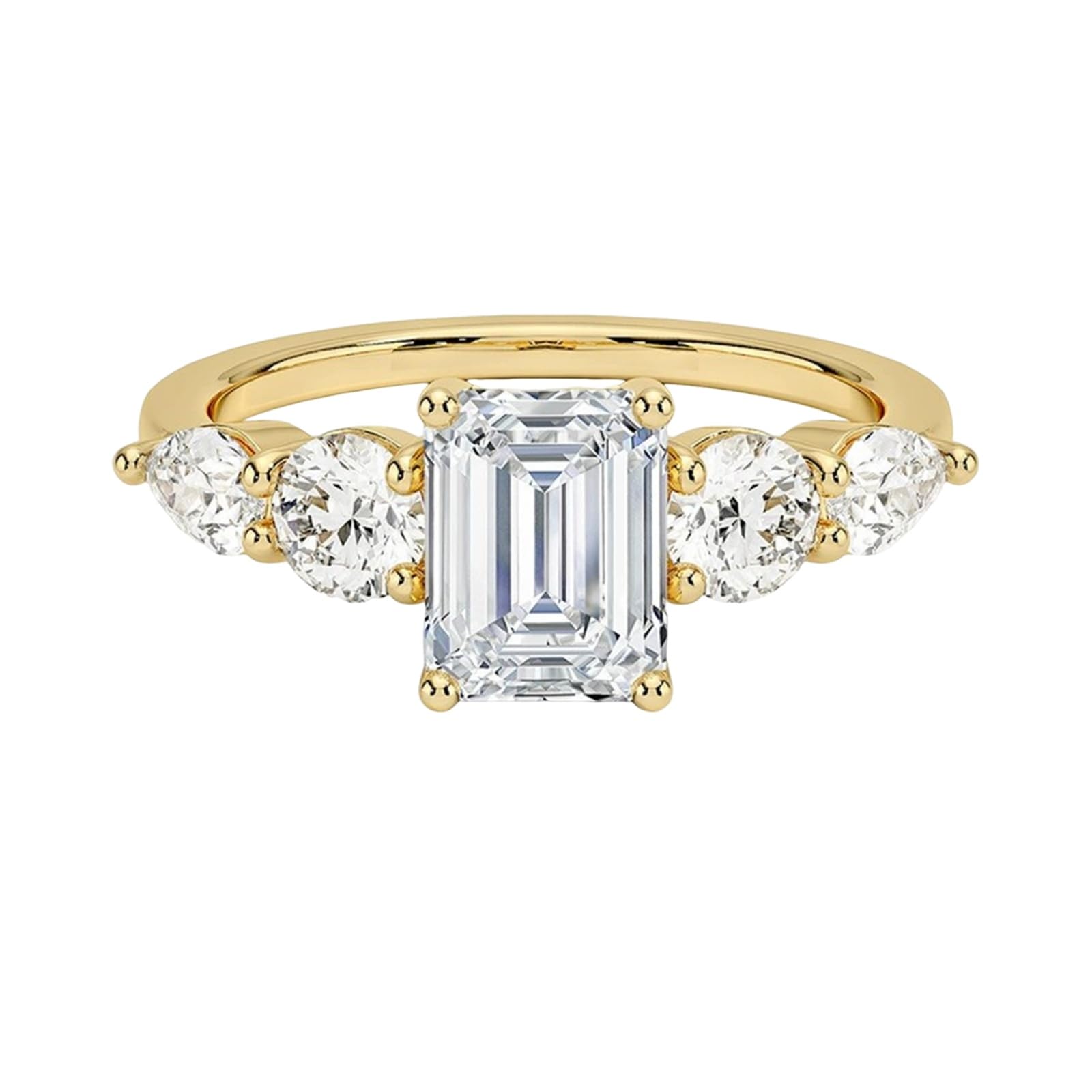 Anillos de compromiso para mujer, oro amarillo
