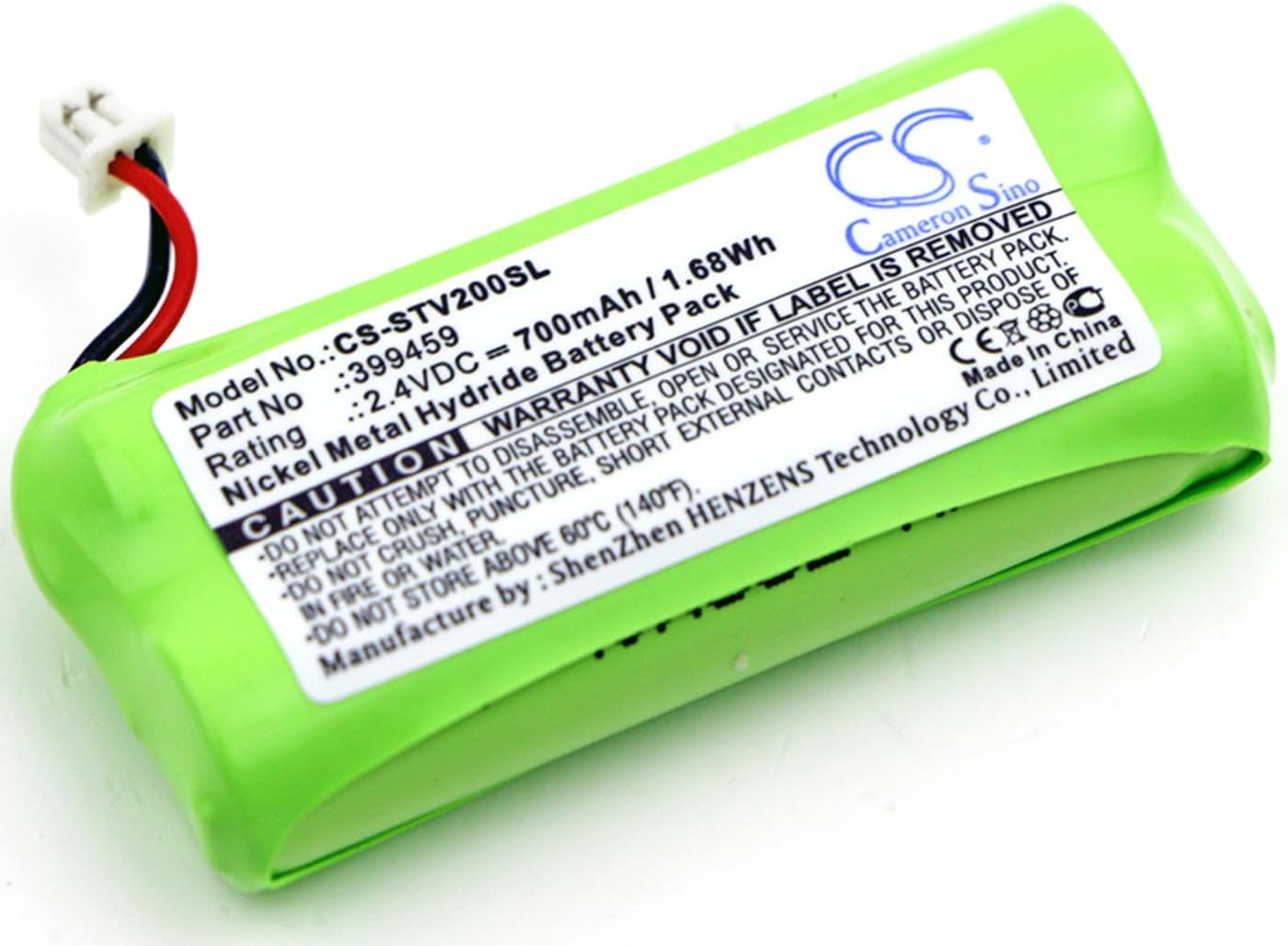 VINTRONS STAGECLIX 399459 Replacement Battery for STAGECLIX Jack V2 Transmitter,