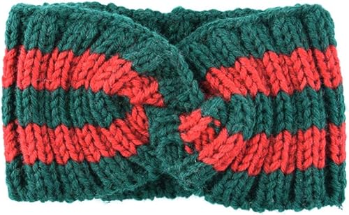 Chunky Knit Headbands Braided Winter Headbands Ear Warmers Crochet Head Wraps Elastic Hair Band for Women