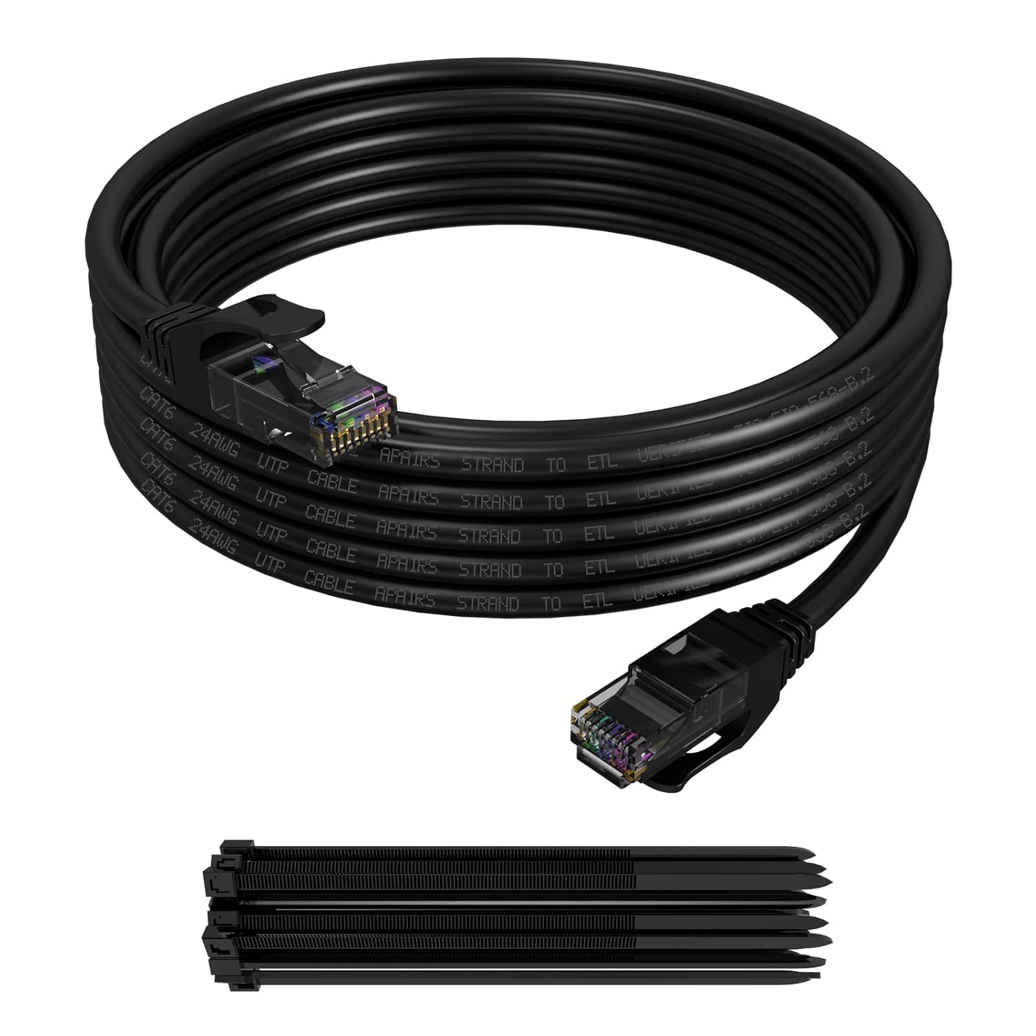 ecjtu Cat6 Cable 30 Feet, Cat 6 Patch Cable, Cat6 Cable