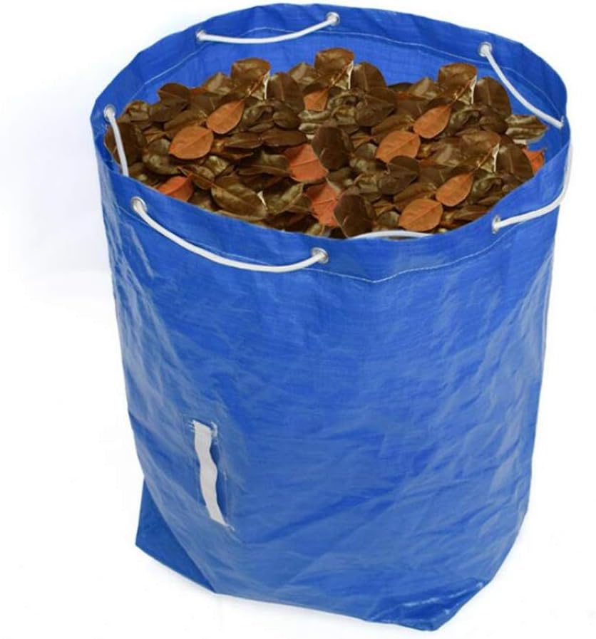 Gardening Bag Garden Yard Waste Bag with Drawstring Waterproof Reusable Durable Storage Bag for Outdoor Garden Yard Lawn Beach Park Cleaning Waste Leaves,70inch,Blue : Patio, Lawn & Garden