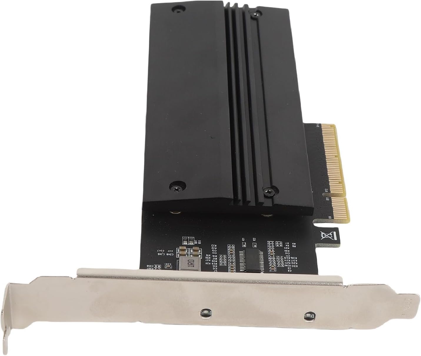 SUNGOOYUE M.2 NVMe to PCIE 4.0 X8 Adapter Card with Full Metal Heatsink, Independent LED Indicator Design, Advanced NVMe to PCIE Expansion Card for 2280 2260 2242 2230, for PC Enthusiasts