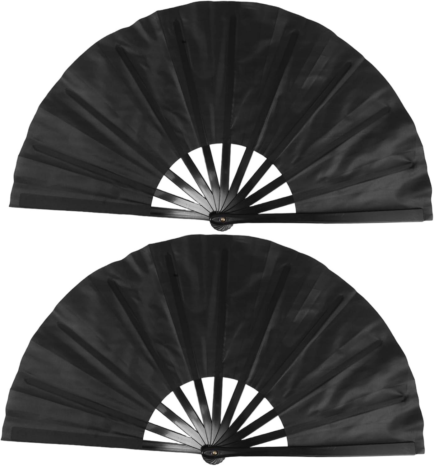 SOLUSTRE 2pcs Tai Chi Handheld Fans Folding Fans for Women Plastic Hand Bulk for Dance Rave Hand Performance for Events