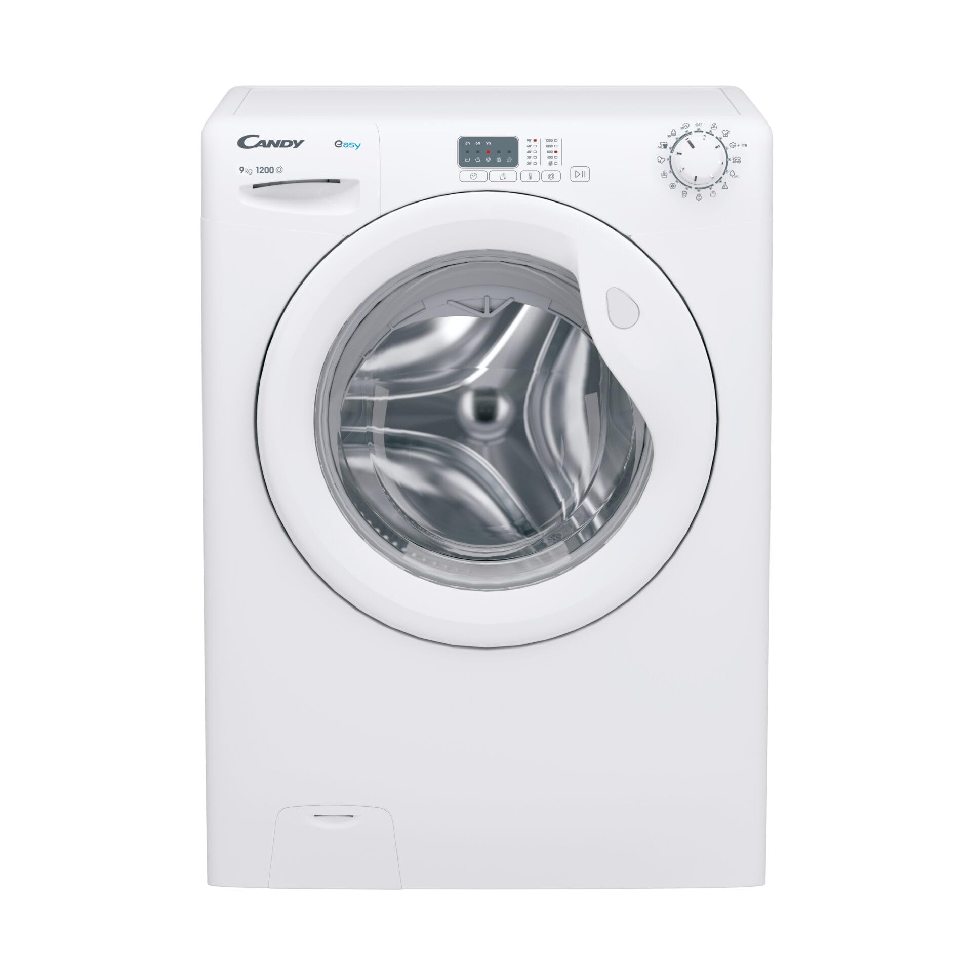 Candy EY291DW4/1-S washing machine, front view, door closed