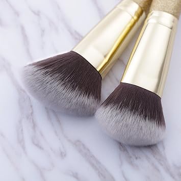 DUcare Double Ended Makeup Brushes | 2Pcs Dual-Ended Cream + Powder Brush,Makeup Brush For Creating A Gorgeous, Airbrushed-looking Complexion