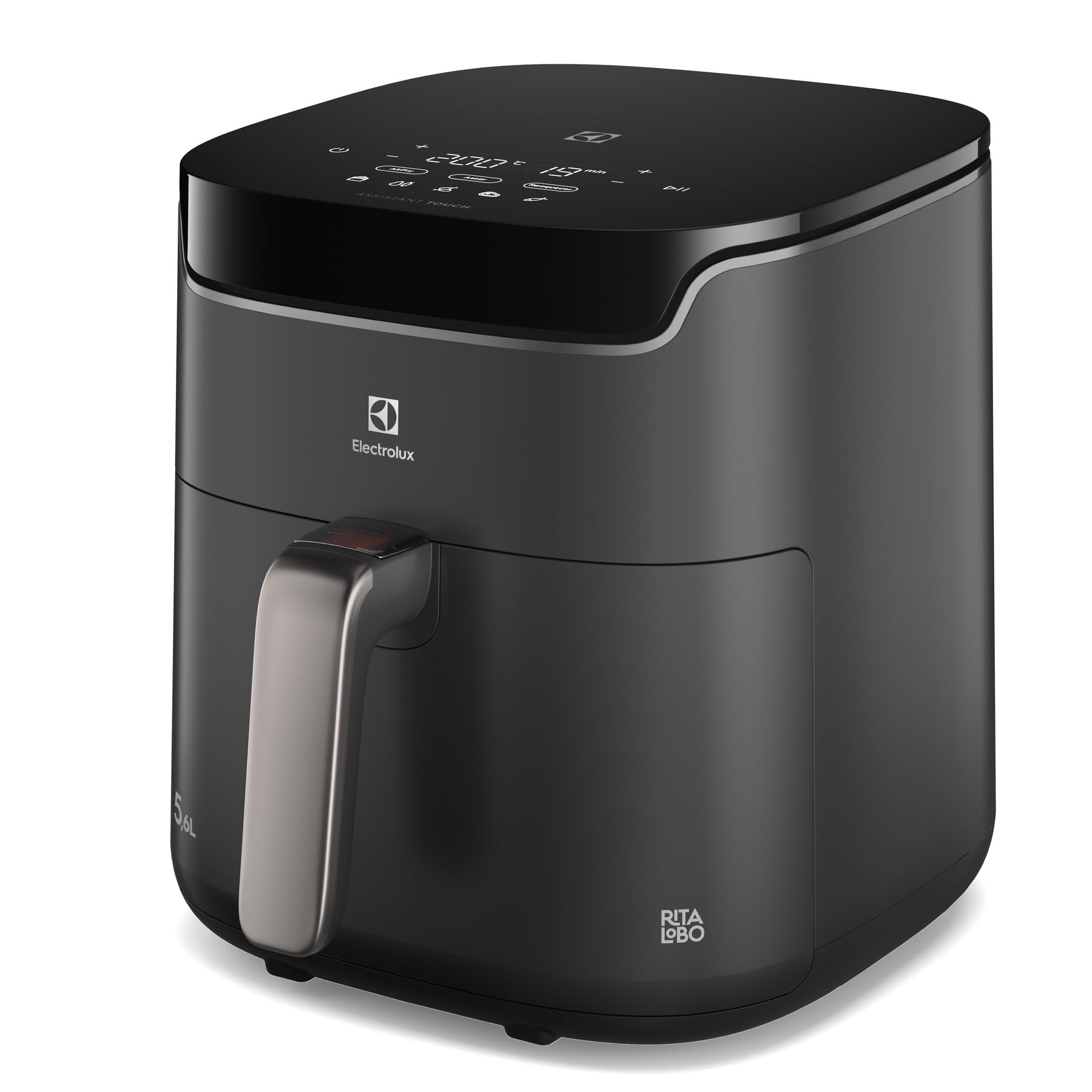Electrolux Air fryer Fritadeira Elétrica sem oleo Rita Lobo 5,8L 9 receitas funções pré-definidas Painel Digital tim