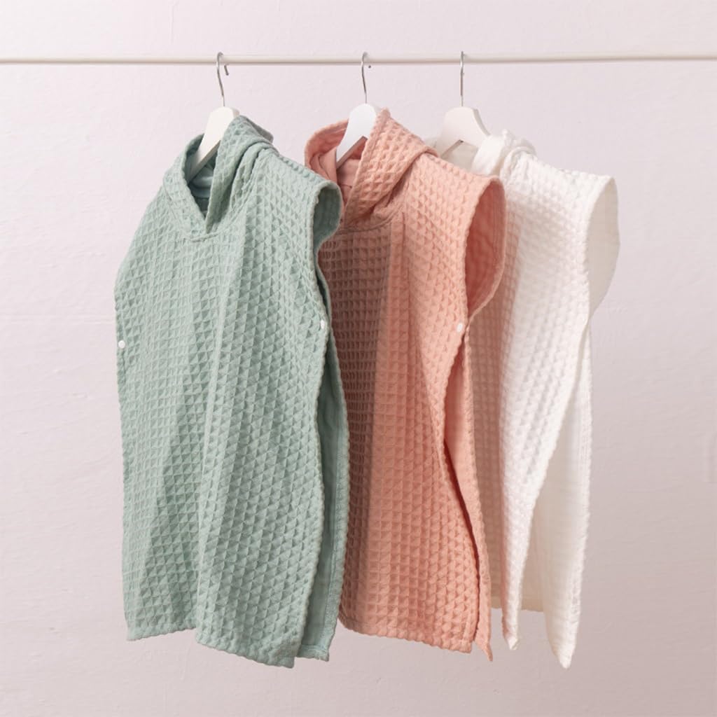 Peignoirs de Bain pour Enfants, Serviette, Cape de Bain, à Capuche, Tissu gaufré Double Couche