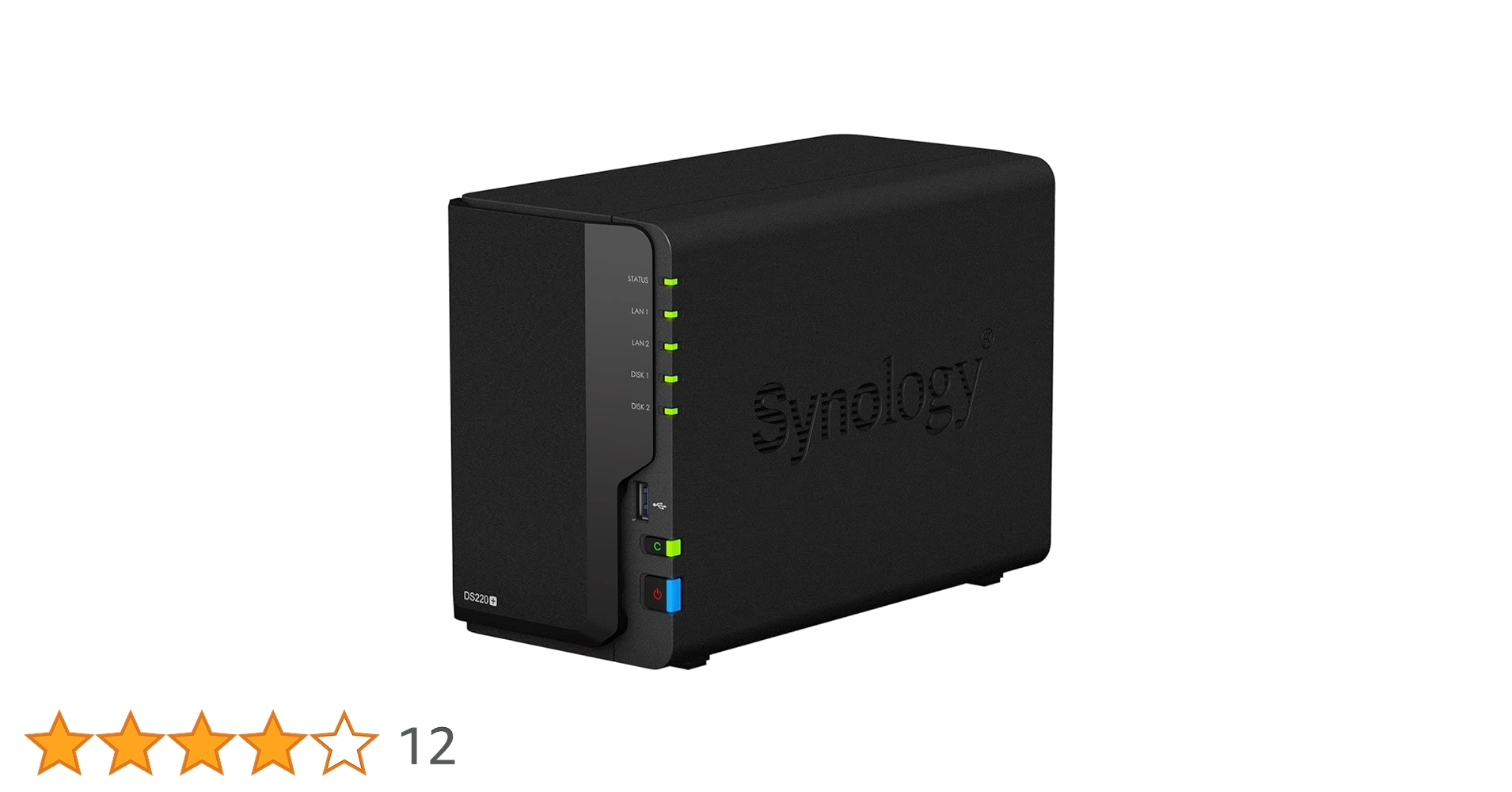 Synology DS220+ NAS with 16TB (2x8TB SATA Hard Disk