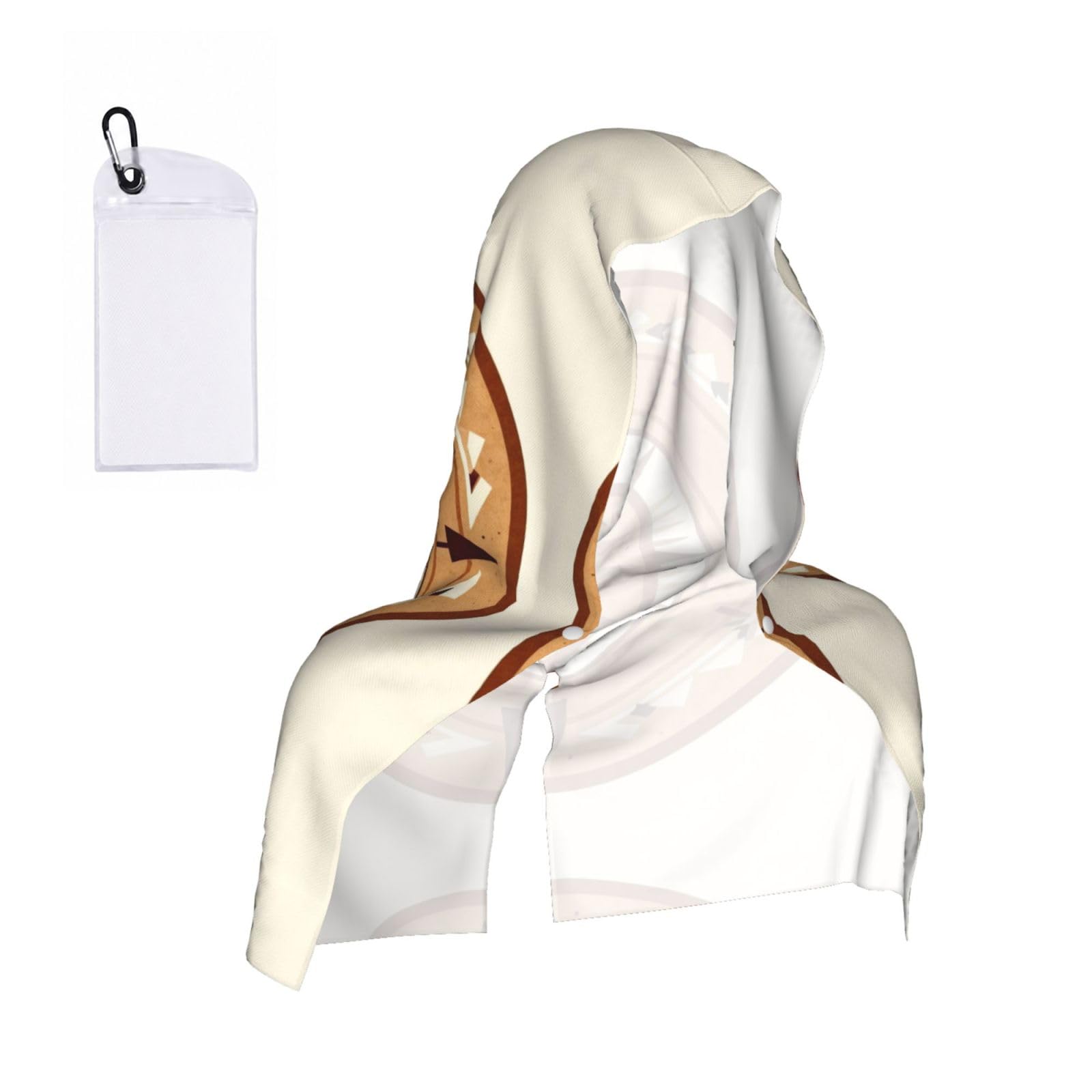 CNTDBU mysterious symbol Cooling Towel Hooded-Instant Chill Neck Cover for Sports, UV Cooling Rag for Running Gym