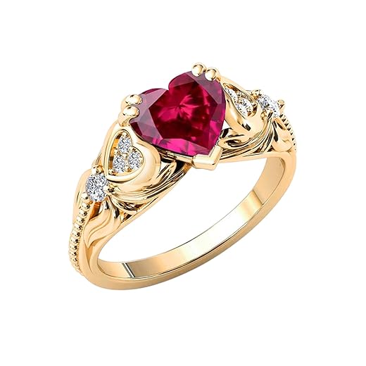 Natural Diamond Heart Shape Ring