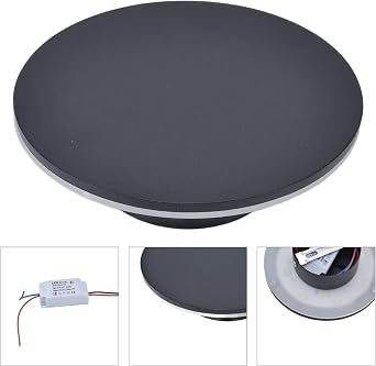 12W LED Flush Wall Ceiling Mounted,Round Circular Bulkhead Light Fitting Indoor LED Wall Lamp Modern Wall Lamp,Outside use for Garden Corridor Hallway Wall