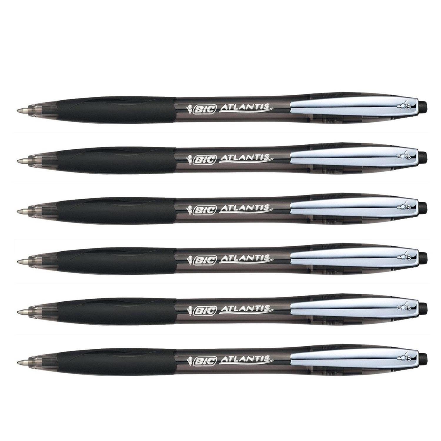Bic 902133 - Penna A Sfera Bic Atlantis Soft - 1,0mm - Nero - Conf. 12 Pz - 6